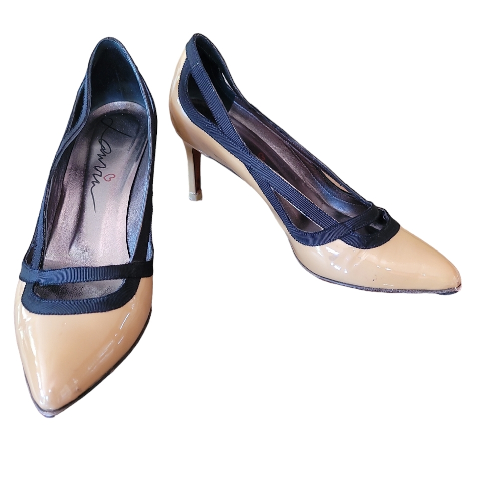 Lanvin brown and black heel